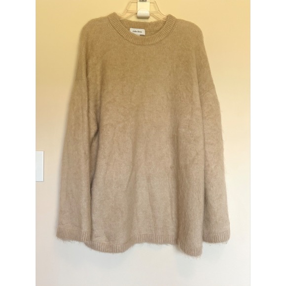 & Other Stories Sweaters - & Other Stories Tan Beige Mohair Wool Fuzzy Knit Crewneck‎ Sweater Womens Medium